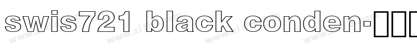 swis721 black conden字体转换